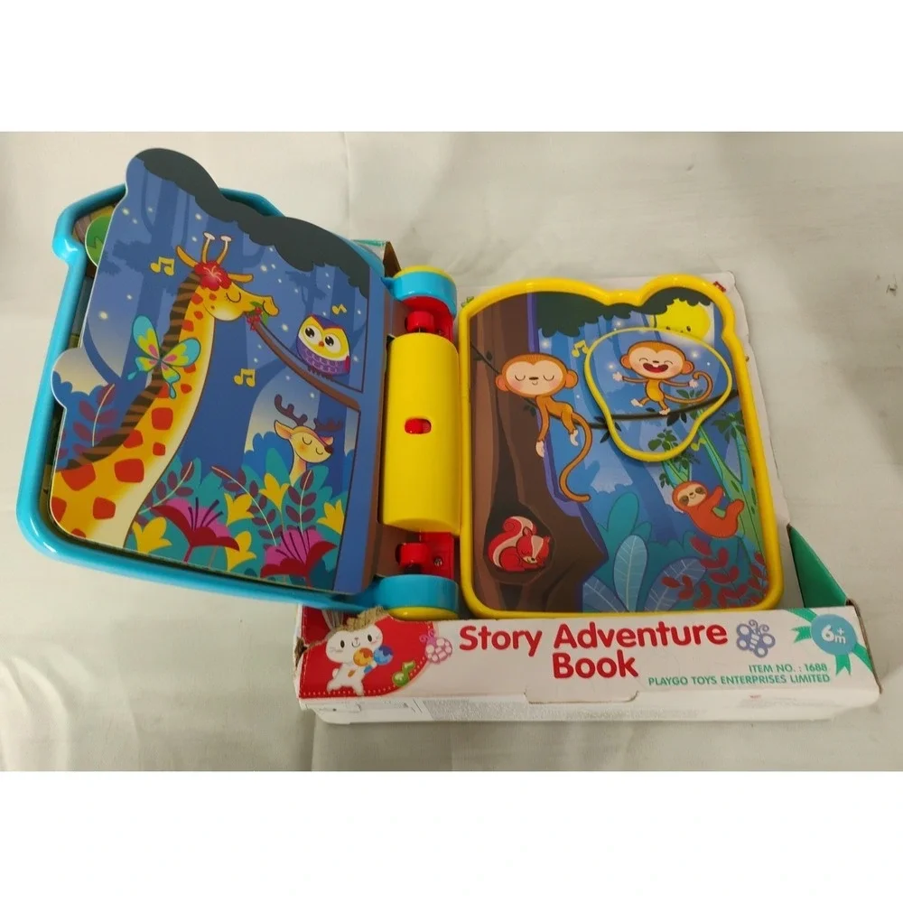 NIB Playgo Story Adventure Book‎ Musical Ages 6m+ Tested & Works Video
